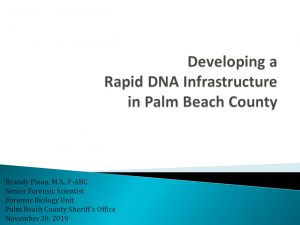Rapid DNA in Palm Beach County